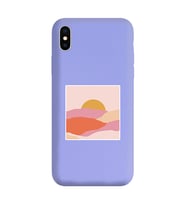 Lila Lansman Telefon Kılıfı Iphone X