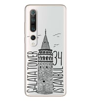 Galata Tasarımlı Süper Şeffaf Silikon Telefon Kılıfı Xiomai Mi10-pro