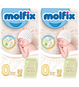 Molfix Bebek Bezi Ekonomik Beden:0 (0-3Kg) Prematüre 60 Adet