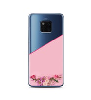 Kesik Çiçek Tasarımlı Süper Şeffaf Silikon Telefon Kılıfı Huawei Mate 20 Pro