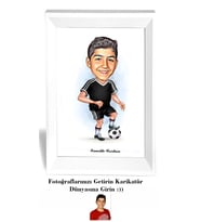 Kişiye Özel İsimli Futbolcu 20x30 cm Fotoğraf Çerçevesi