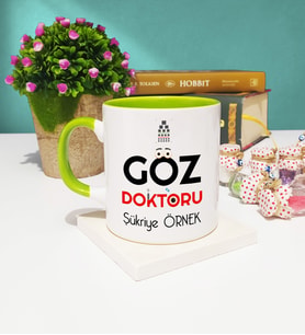 Göz Doktoru Kupa Bardak Yeşil