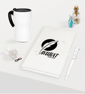 BK Gift Kişiye Özel Avukat Temalı Beyaz Defter Kalem ve Termos Mug Seti - 12 (Model 1)