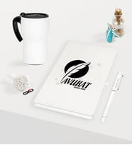 BK Gift Kişiye Özel Avukat Temalı Beyaz Defter Kalem ve Termos Mug Seti - 12 (Model 1)