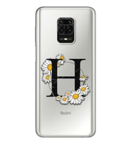 Papatya Harf Tasarım Süper Şeffaf Silikon Telefon Kılıfı Xiomai Redmi Note 9 Pro