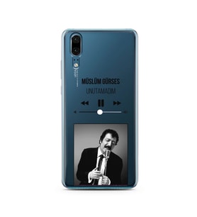 Müslüm Gürses Mp3 Tasarımlı Süper Şeffaf Silikon Telefon Kılıfı Huawei P20   