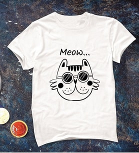 Kedi Tişörtü Meow