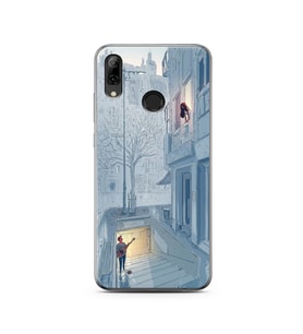 Serenat Tasarımlı Süper Şeffaf Silikon Telefon Kılıfı Huawei P Smart (2019)