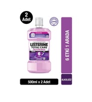 Listerine Total Care Hafif Tat Alkolsüz Ağız Bakım Suyu 500 Ml x2