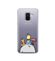 Küçük Prens Tasarım Süper Şeffaf Silikon Telefon Kılıfı Samsung A8 (2018)  