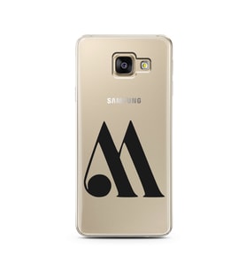 Samsung A3 (2017) Harf Tasarımlı Telefon Kılıfı M-Harfi 