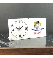 Güven Bana Ben Laborantım Ahşap Masa Saati