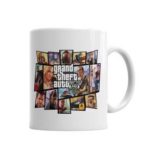 Grand Theft Auto Gta Kupa Bardak Porselen