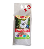 Bonny Nice Organik Çam Pelet Kedi Kumu 3.6 kg 6 l x 3 Paket
