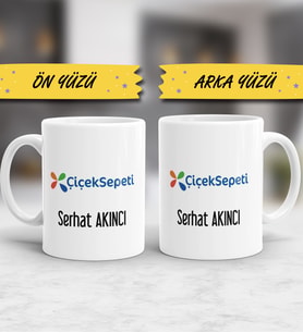 Logo ve İsim Soyisim Baskılı Kupa Bardak