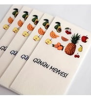 Özel Baskılı Peçete(Günün Meyvesi) 25 adet
