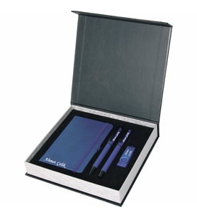 Wings Printim Mavi Hediyelik Set  İsme Özel  16Gb Usb Bellek + 10x14 Not Defteri + Roller Kalem + Tükenmez Kalem  Hepsi İsme Özel