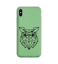 Iphone Xs Max Çizgi Tasarımlı Yeşil Lansman Telefon Kılıfı