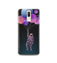 Uzay Balon Tasarım Süper Şeffaf Silikon Telefon Kılıfı Huawei Mate 10 Lite 