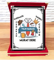 Babaya Hediyelik İsimli Plaket