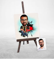 BK Gift Kişiye Özel Bay Profesyonel Fotoğrafçı Karikatür Şovaleli Doğal Taş  1