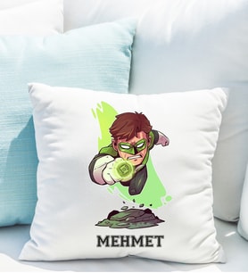 Marvel Green Lantern Yastığı Kişiye Özel