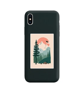 Siyah Lansman Kılıf iPhone XS