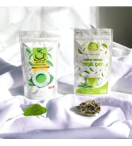 Karadeniz Matcha Çayı 250 Gram Yüksek Kalite ( %100 Saf Matcha ) +  1 Paket  Gurme Yaprak Yeşil Çay Seti