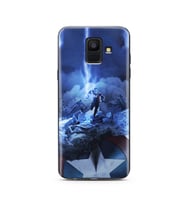 Kaptan Amerika Tasarım Süper Şeffaf Silikon Telefon Kılıfı Samsung A6 (2018)