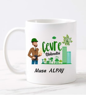 Çevre Mühendisi  Kupa (Beyaz)
