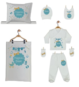 Pia Baby Gl 1905-06 İsme Özel Yastık Battaniye Zıbın Set
