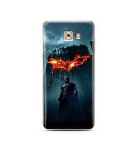 Batman Tasarım Süper Şeffaf Silikon Telefon Kılıfı Samsung C7 Pro 