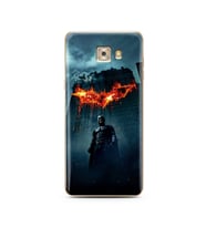 Batman Tasarım Süper Şeffaf Silikon Telefon Kılıfı Samsung C7 Pro 