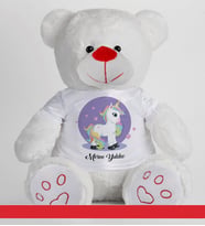 Kişiye Özel Peluş Ayıcık 50cm 86810 (Beyaz)