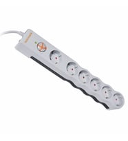 Tunçmatik 6'lı 1.5 Metre Beyaz 1050J. Akım Korumalı Priz TSK6135