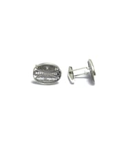 Elips Model Telkari Erkek Gümüş Kol Düğmesi