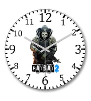 Payday 2 Skulldozer Duvar Saati Bombeli Gercek Cam