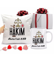 Hakim Bardağı ve Yastığı Hediye Seti (Model 1)