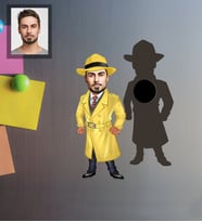 Kişiye Özel Müfettiş Karikatürlü Ahşap Magnet Bay-2