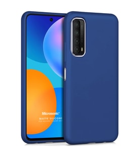 Microsonic Matte Silicone Huawei P Smart 2021 Kılıf Lacivert