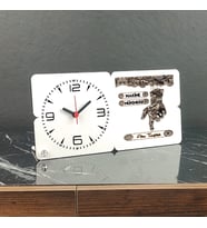 Makine Mühendisi Ahşap Masa Saati 002