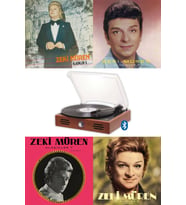 Retro Nostalji Ahşap Bluetoothlu Pikap Plakçalar / Zeki Müren Klasikler 5-6-7-8 Plak