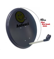 Antenci 40cm mini Çanak Anten + Next LNB + 10mt Kablo