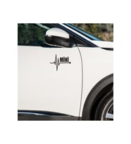 Mini Cooper kapı ayna altı 2 adet sticker - atatürk sticker hediyeli