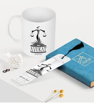 BK Gift Kişiye Özel Avukat Temalı Kupa ve Kitap Ayracı Seti - 5 (Model 1)