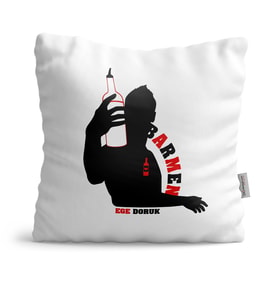 BK Gift Kişiye Özel Mesleki Barmen Dekoratif Yastık  1