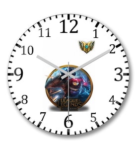 League Of Legends Blitz Lol Duvar Saati Bombeli Gercek Cam