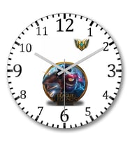 League Of Legends Blitz Lol Duvar Saati Bombeli Gercek Cam