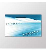 Arty Tablo Kutupta Balık Avı Tablo (Karışık)