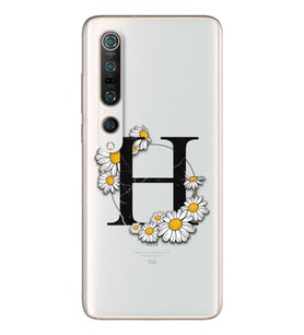 Papatya Harf Tasarım Süper Şeffaf Silikon Telefon Kılıfı Xiomai Mi10-pro H-Harfi